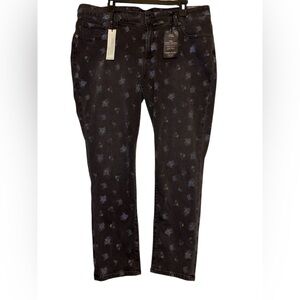 NWT Lucky Brand Undersea Print Ginger Skinny Jeans Size 18W new with tags